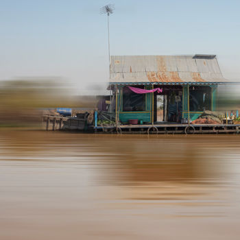 Fotografie getiteld "Sur l'eau" door Jean Pierre Fleury, Origineel Kunstwerk, Digitale fotografie