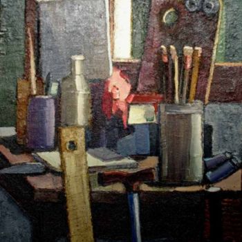 Peinture intitulée "Atelier à la canne" par Jpfloch, Œuvre d'art originale