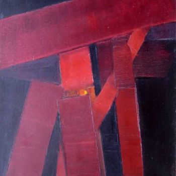 绘画 标题为“Rouge noir” 由Jpfloch, 原创艺术品