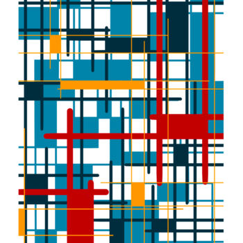 Digitale Kunst getiteld "Color lines" door Jph Mugler, Origineel Kunstwerk, 2D Digital Work
