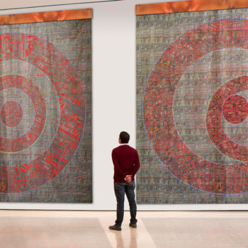 Pintura intitulada "target-canvas-right…" por James Jp Hawkins, Obras de arte originais, Tinta