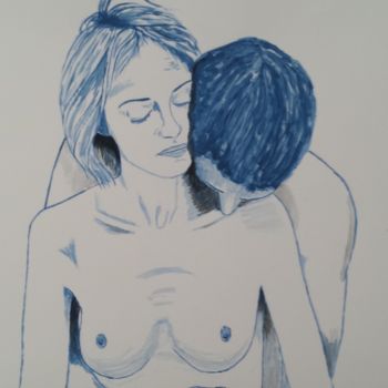 Pintura titulada "tendresse 3" por Jean Philippe Dufau, Obra de arte original, Acrílico