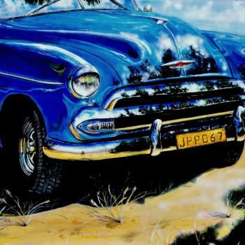 Malarstwo zatytułowany „Chevrolet Styleline…” autorstwa Jean-Pierre Parée, Oryginalna praca, Akryl