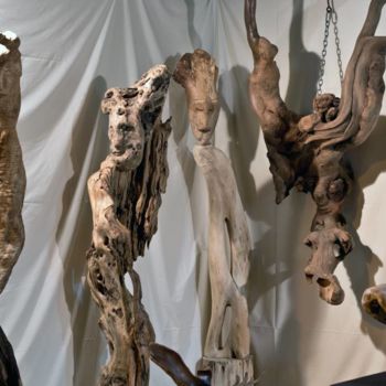 Sculpture intitulée "Wood Sculpters" par José Paulo Pereira Fernandes, Œuvre d'art originale, Bois
