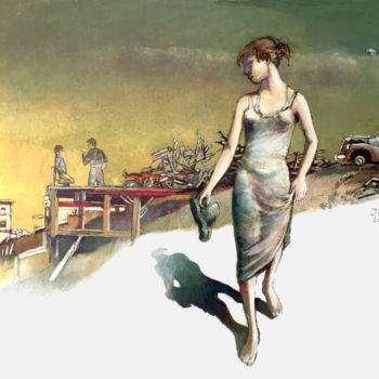 「leila-s-world.jpeg」というタイトルの絵画 Jean-Pierre Pascalによって, オリジナルのアートワーク