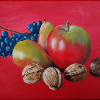Peinture intitulée "Fruits d'automne" par Jean-Pierre Vialle, Œuvre d'art originale