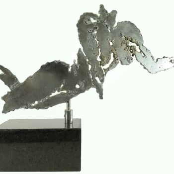 Sculpture titled "BodyW" by José Rezende, Original Artwork, Metals