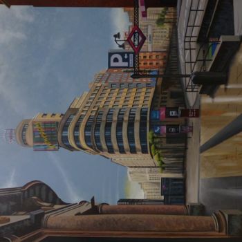 Pintura titulada "Edificio Capitol (M…" por Jrmuroart, Obra de arte original, Acrílico