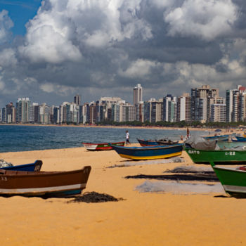 Photography titled "Praia de Vila Velha…" by Jose Americo Jsilvares, Original Artwork, Digital Photography