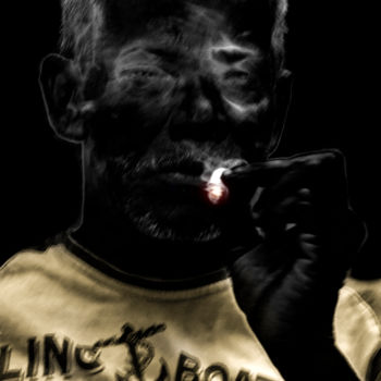 Photographie intitulée "fumante7" par Jose Americo Jsilvares, Œuvre d'art originale, Photographie numérique