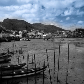 Fotografia intitolato "mas o céu é azul" da Jose Americo Jsilvares, Opera d'arte originale, Fotografia digitale