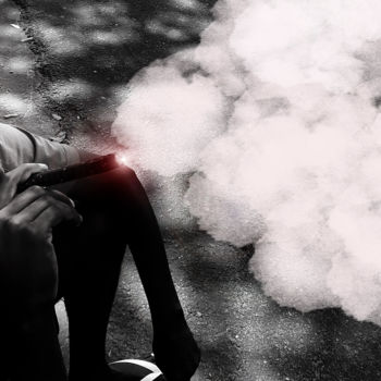 Photographie intitulée "fumée" par Jose Americo Jsilvares, Œuvre d'art originale, Photographie numérique