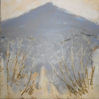 Painting titled "Mountain 1" by June Stapleton, Original Artwork, Acrylic