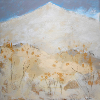 Schilderij getiteld "Mountain 2" door June Stapleton, Origineel Kunstwerk, Acryl