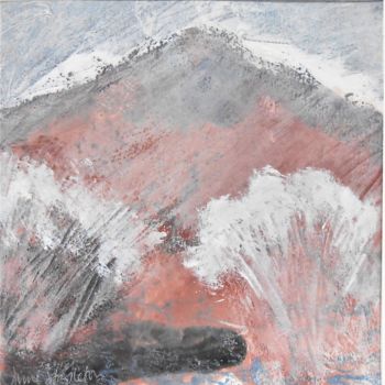 Painting titled "Mountain 9" by June Stapleton, Original Artwork, Acrylic
