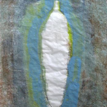 Schilderij getiteld "bottle" door June Stapleton, Origineel Kunstwerk, Olie