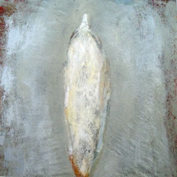 Painting titled "bottle" by June Stapleton, Original Artwork, Oil