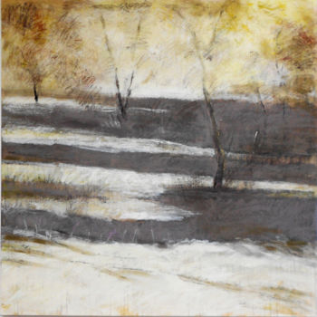 Malerei mit dem Titel "woodland shadows" von June Stapleton, Original-Kunstwerk, Acryl