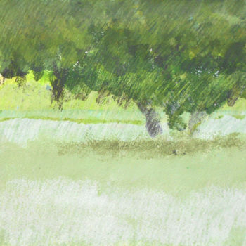 Картина под названием "summer cherry tree" - June Stapleton, Подлинное произведение искусства, Акрил