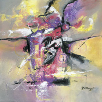 Peinture intitulée "Dance of Sunrise" par J S Ellington, Œuvre d'art originale, Acrylique