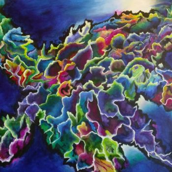 Pintura intitulada "Deep Sea Find" por J S Ellington, Obras de arte originais, Acrílico