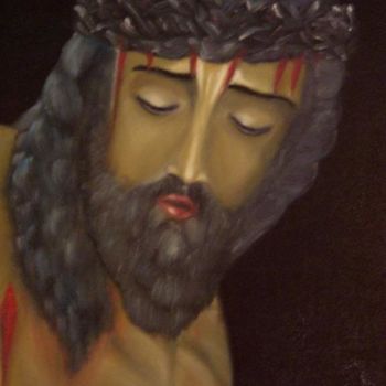 Painting titled "Cristo" by J.Terra, Original Artwork