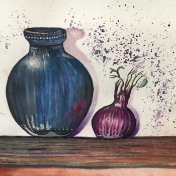 Painting titled "The Potion" by Almanzart, Original Artwork, Watercolor