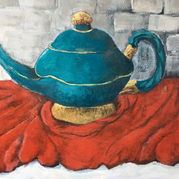 Картина под названием "The Teapots" - Almanzart, Подлинное произведение искусства, Акрил