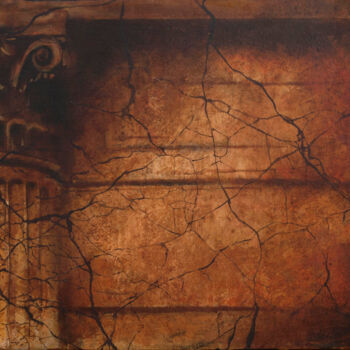 Peinture intitulée "Neural" par Juan Álvarez Cebrián, Œuvre d'art originale, Huile Monté sur Châssis en bois