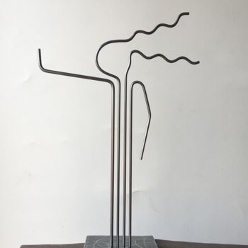 Sculpture titled ""NO ES NO"" by Juan Carlos Sánchez De La Nieta, Original Artwork, Metals