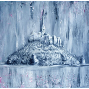 Pittura intitolato "Mont St Michel" da Juan Deluka, Opera d'arte originale, Acrilico