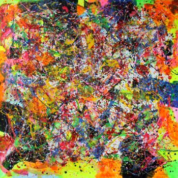 "Color Explosion" başlıklı Tablo Juan José Garay tarafından, Orijinal sanat, Akrilik Ahşap Sedye çerçevesi üzerine monte edi…
