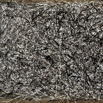 Картина под названием "Abstract Dignity" - Juan José Garay, Подлинное произведение искусства, Эмаль
