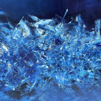 Pintura titulada "BLUE COSMIC 02" por Juan José Garay, Obra de arte original, Oleo