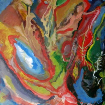 Malerei mit dem Titel "Nova IV" von Juan Luis Gandulfo, Original-Kunstwerk, Acryl