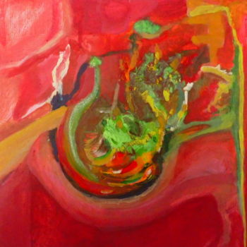 Peinture intitulée "Rouge 9" par Juan Luis Gandulfo, Œuvre d'art originale, Acrylique