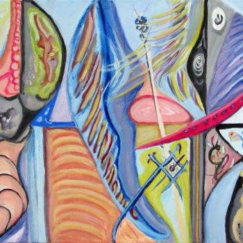 Painting titled "lapsus 2" by Juan Luis Gandulfo, Original Artwork, Acrylic