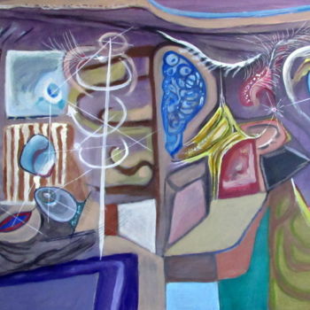 "LONTAIN" başlıklı Tablo Juan Luis Gandulfo tarafından, Orijinal sanat, Akrilik Ahşap Sedye çerçevesi üzerine monte edilmiş