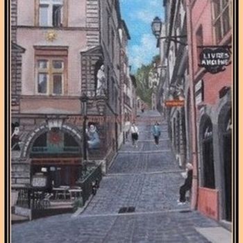 Painting titled "Dans la Matin à Lyon" by Juan Pablo Versluys Rojas, Original Artwork, Oil