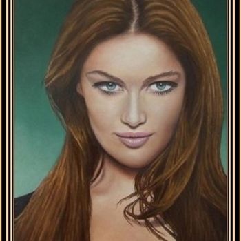 Painting titled "Portrait de Femme" by Juan Pablo Versluys Rojas, Original Artwork, Oil