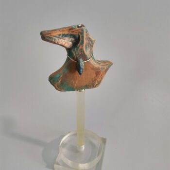 Sculpture titled "COCODRILO" by Juan Rojas, Original Artwork, Clay