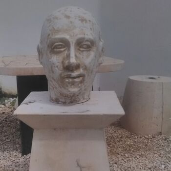 雕塑 标题为“ROSTRO” 由Juan Rojas, 原创艺术品, 石