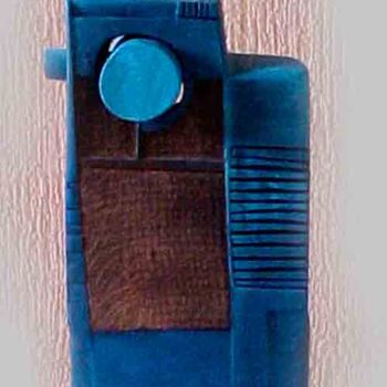 Escultura titulada "blue" por Juan Rojas, Obra de arte original