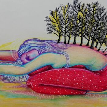 Цифровое искусство под названием "Columna vertebral" - Juana Sabina Ortega, Подлинное произведение искусства, Цифровой колла…