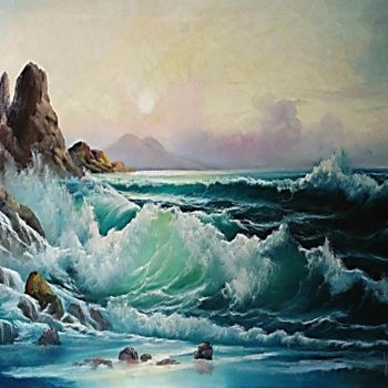 Pintura intitulada "la-tempestad.jpg" por Juangomy, Obras de arte originais, Óleo