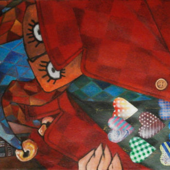 Peinture intitulée ""EL TRAFICANTE DE O…" par Juan Carlos Gacía Marrero, Œuvre d'art originale, Acrylique