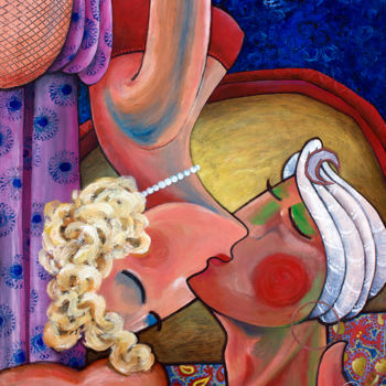 绘画 标题为“"EL BESO"” 由Juan Carlos Gacía Marrero, 原创艺术品, 丙烯