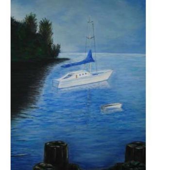 Painting titled "Yate" by Juan Carlos Beneyto, Original Artwork, Oil