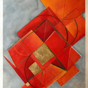 Painting titled "Unwrapping the Holi…" by Juan Manuel Alvarez-Ossa, Original Artwork, Acrylic Mounted on Glass