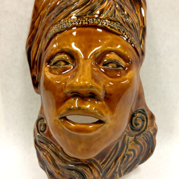 Sculpture titled "Warrior" by Juarez Hawkins, Original Artwork, Ceramics